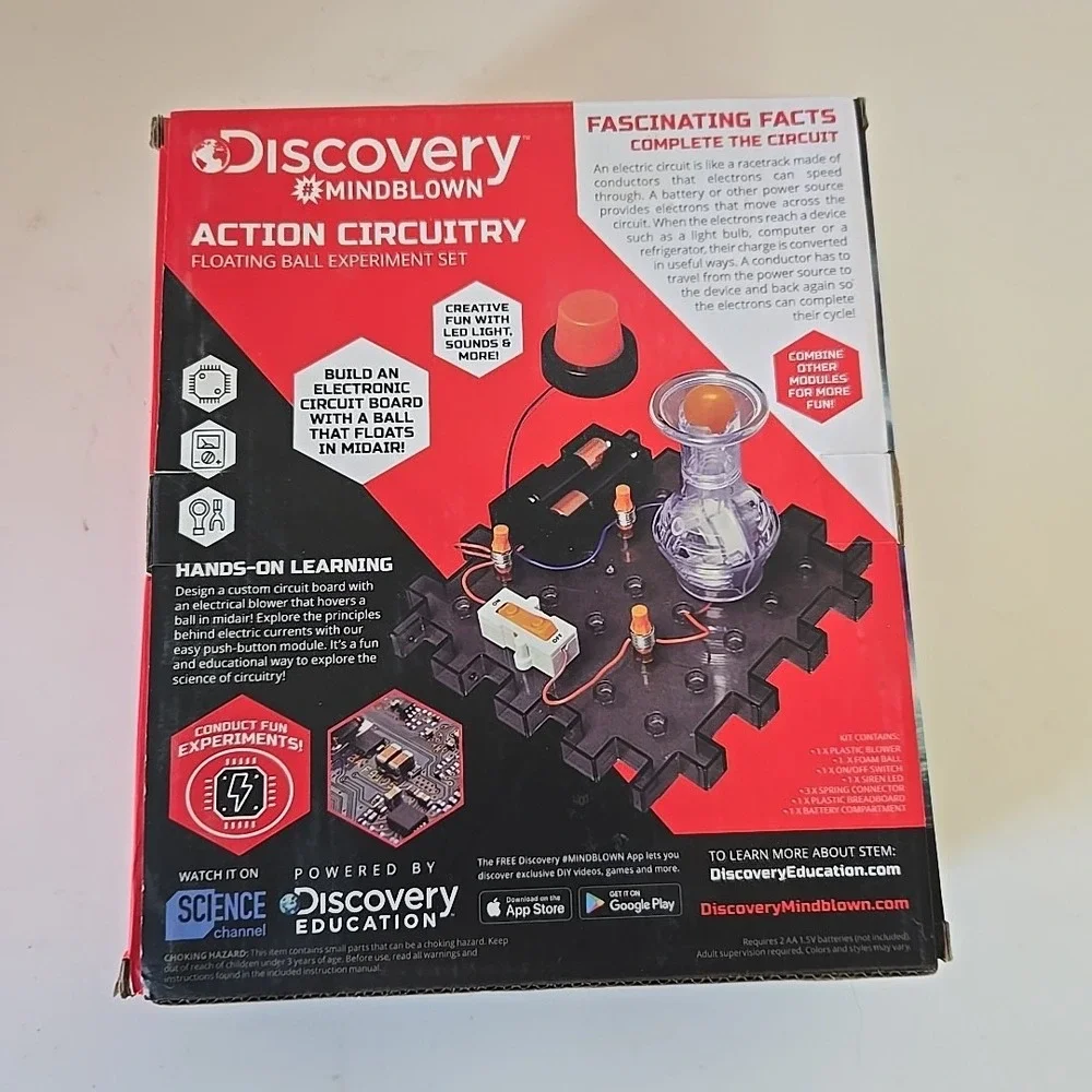 Discovery Mindblown Action Circuitry Floating‎ Ball Experiment Set.